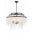 Crystorama Poppy 6 Light Chandelier, Matte Black - POP-A5076-MK-FR