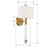 Crystorama Rachel 22.12" 1 Light Wall Sconce