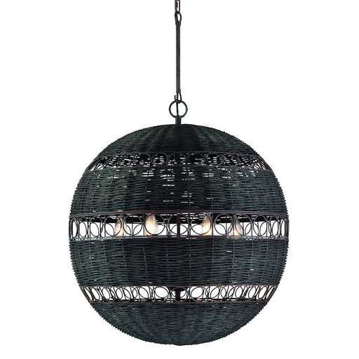 Crystorama Remy 6 Light Chandelier, Forged Bronze - REM-A5036-FB