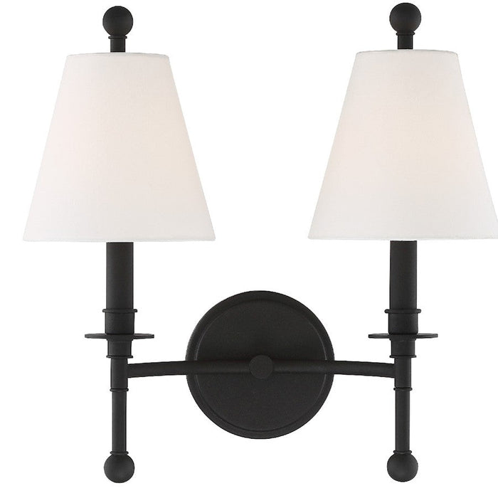 Crystorama Riverdale 2 Light Wall Mount