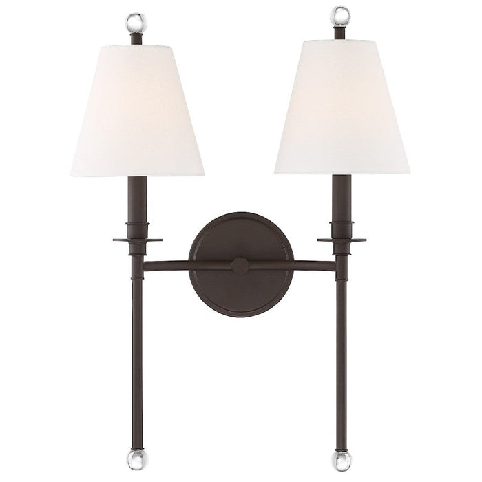 Crystorama Riverdale 2 Light Wall Mount