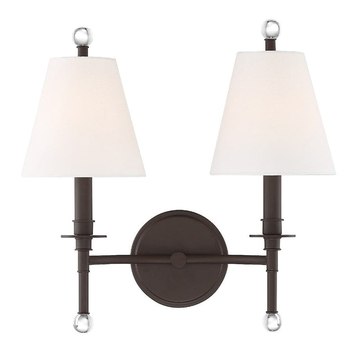 Crystorama Riverdale 2 Light Wall Mount