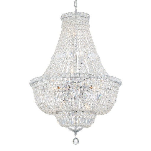 Crystorama Roslyn 9 Light Chandelier, Chrome - ROS-A1009-CH-CL-MWP