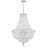 Crystorama Roslyn 9 Light Chandelier, Chrome