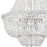 Crystorama Roslyn 9 Light Chandelier, Chrome