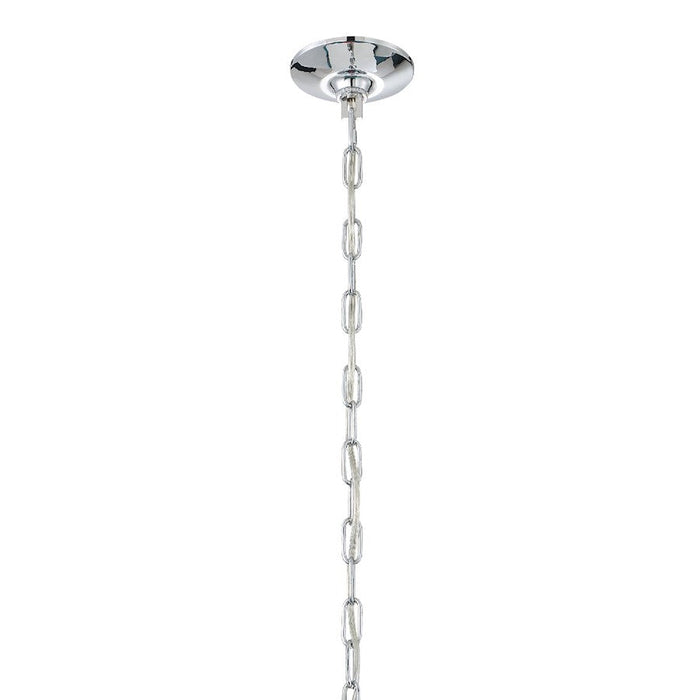 Crystorama Roslyn 9 Light Chandelier, Chrome