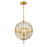 Crystorama Roxy Chandelier, Antique Gold