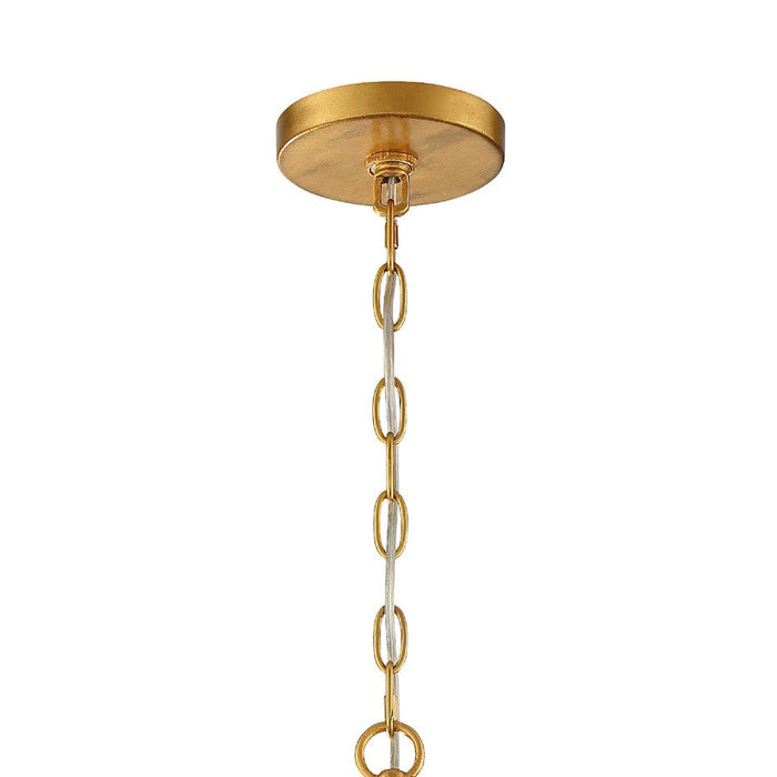 Crystorama Roxy Chandelier, Antique Gold