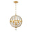 Crystorama Roxy Chandelier, Antique Gold