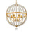 Crystorama Roxy 6 Light Chandelier, Antique Gold - ROX-A9006-GA