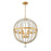 Crystorama Roxy Chandelier, Antique Gold