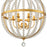 Crystorama Roxy Chandelier, Antique Gold