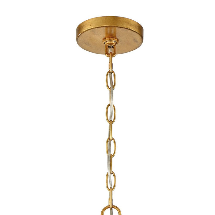 Crystorama Roxy Chandelier, Antique Gold