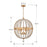 Crystorama Roxy Chandelier, Antique Gold