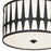 Crystorama Royston 3 Light Flush Mount, White