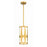 Crystorama Royston 1 Light Pendant, Antique Gold/White - ROY-801-GA