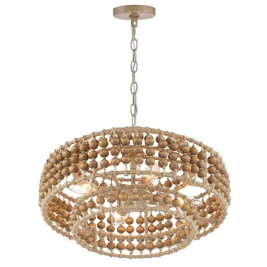 Crystorama Silas 3 Light Chandelier, Burnished Silver