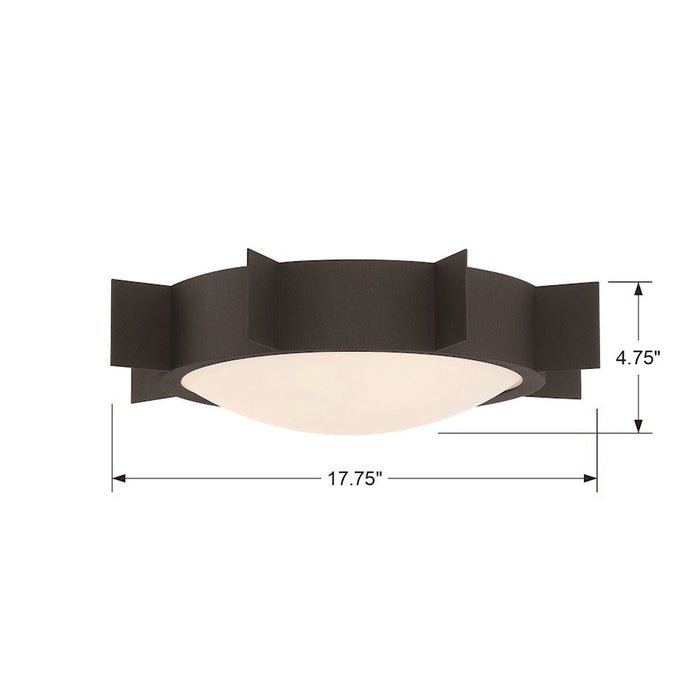 Crystorama Solas 3 Light Ceiling Mount