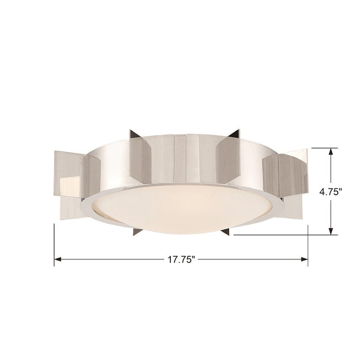 Crystorama Solas 3 Light Ceiling Mount