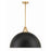 Crystorama Soto 3 Light Pendant, Matte Black/Antique Gold - SOT-18017-MK-GA