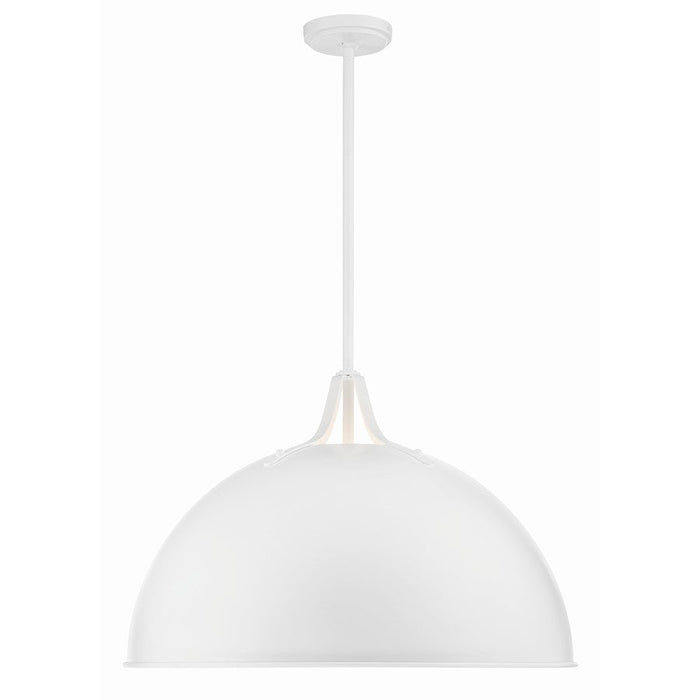 Crystorama Soto 3 Light Pendant, White - SOT-18017-WH