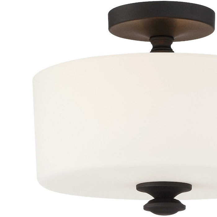 Crystorama Travis 9.25" 2 Light Ceiling Mount