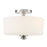 Crystorama Travis 9.25" 2 Light Ceiling Mount, Polished Nickel - TRA-A3302-PN