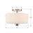 Crystorama Travis 9.25" 2 Light Ceiling Mount