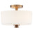 Crystorama Travis 9.25" 2 Light Ceiling Mount, Vibrant Gold - TRA-A3302-VG