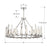 Crystorama Watson Chandelier, Polished Nickel