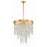 Crystorama Winfield 5 Light Chandelier, Antique Gold