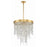 Crystorama Winfield 5 Light Chandelier, Antique Gold