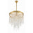 Crystorama Winfield 5 Light Chandelier, Antique Gold