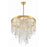 Crystorama Winfield 6 Light 24" Chandelier, Antique Gold