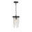 Crystorama Winham 1 Light Pendant, Black Forged - WIN-610-BF-CL-MWP