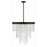 Crystorama Winham 6 Light 24" Chandelier, Black Forged - WIN-616-BF-CL-MWP