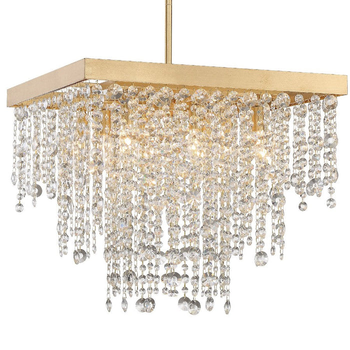 Crystorama Winham 8 Light Chandelier, Antique Gold - WIN-618-GA-CL-MWP