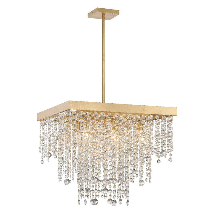 Crystorama Winham Chandelier, Antique Gold