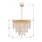 Crystorama Winham Chandelier, Antique Gold