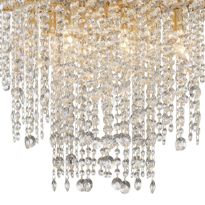 Crystorama Winham Chandelier, Antique Gold