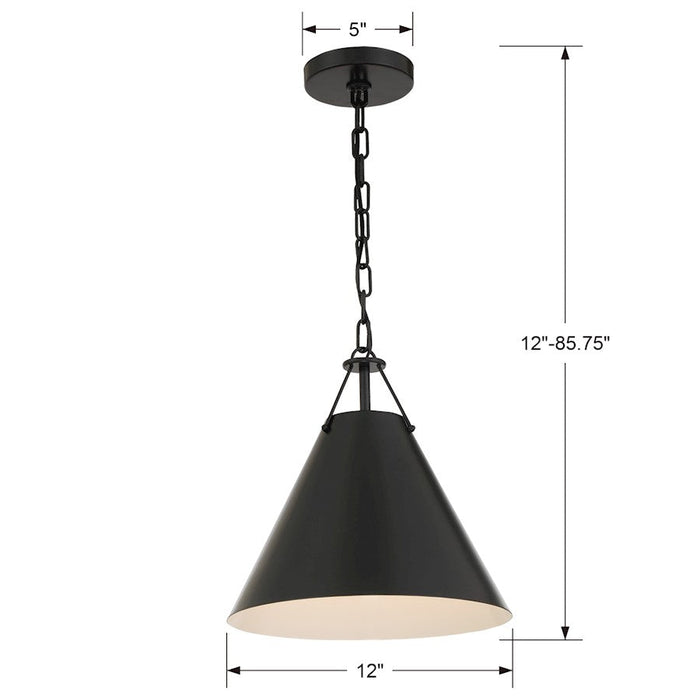 Crystorama Xavier 1 Light Pendant