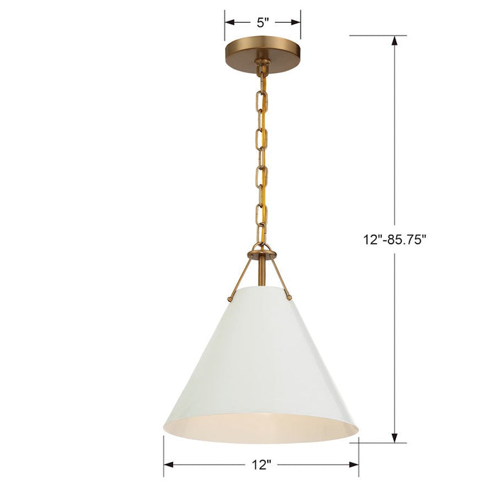 Crystorama Xavier 1 Light Pendant