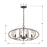 Crystorama Zucca Chandelier, English Bronze