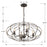 Crystorama Zucca Chandelier, English Bronze