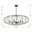 Crystorama Zucca Chandelier, English Bronze