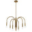 Dainolite Callway 6 Light Incandescent Chandelier, Aged Brass - CLY-246C-AGB