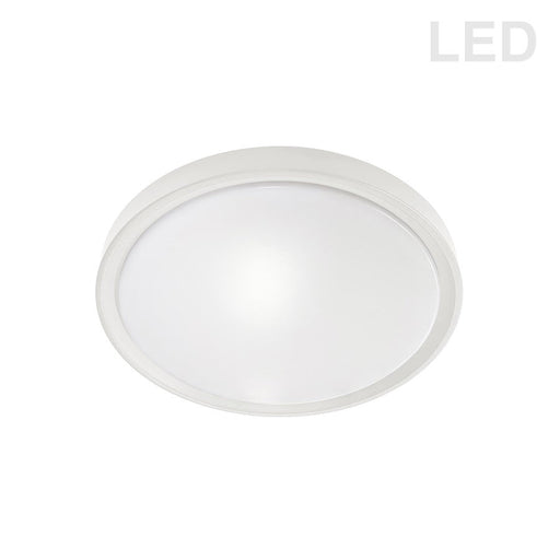 Dainolite Frida 1 Light 30W Flush Mount, Matte White - FID-1630LEDFH-MW