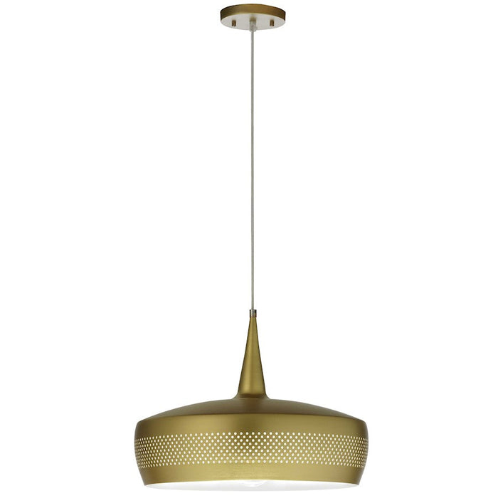 Dainolite Pixie 1 Light Pendant, Painted Aged Brass - PXE-161P-AGB