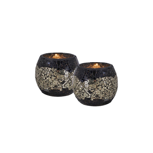 Dale Tiffany Quartz 2 PC Mosaic Candle Holder Votives - AV10730