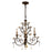 Dale Tiffany Monticello 3 Light/Budding Flower Chandelier, Bronze - SPH11051